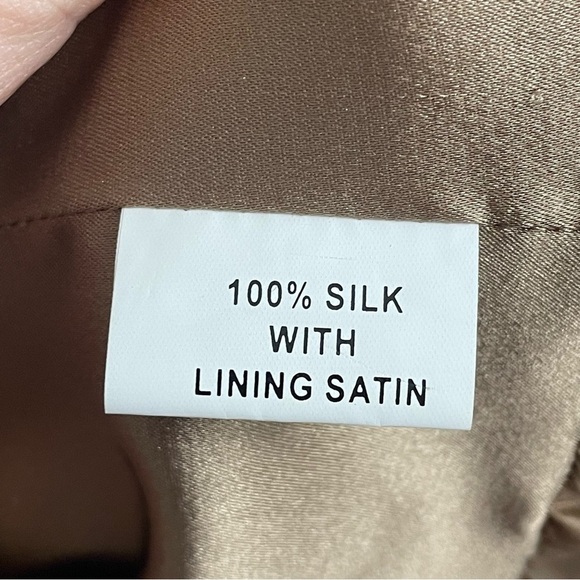 Hannah Jo 100% Silk Babydoll Dress Medium sequins bubble formal cocktail - Picture 3 of 8